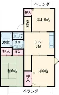 ハイマートエルB【2階】の間取り