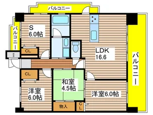 スクエア名古屋港【3階】の間取り