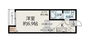 マザーユニックス【2階】の間取り