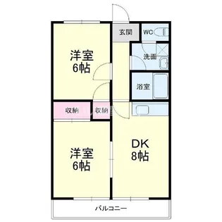 マンション楠通りII【2階】の間取り