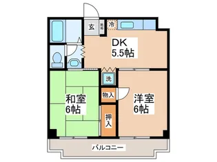 サンクーラム【1階】の間取り