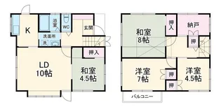 千葉県佐倉市上座【一戸建】の間取り
