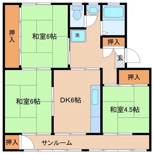 西館マンション【2階】の間取り