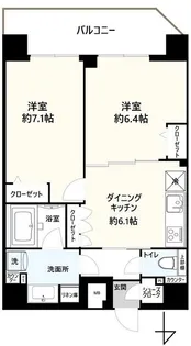 アイルカナーレ向島【7階】の間取り