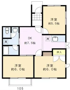 ジョイキャッスル中野II【1階】の間取り