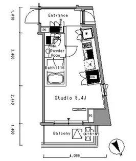パークアクシス新板橋ウエスト【9階】の間取り