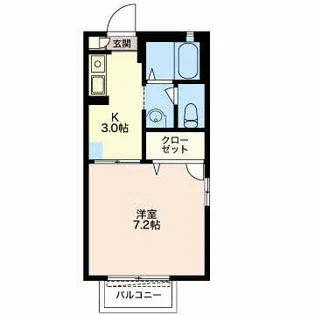 エクセル長者B【1階】の間取り