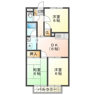 Surplus阿漕 B【2階】の間取り