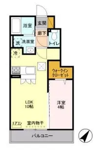 ティアラ新鎌II【1階】の間取り