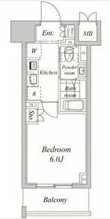 プラウドフラット神楽坂II【2階】の間取り