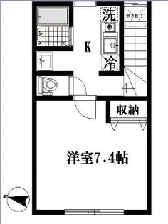 ボーセジュール【2階】の間取り