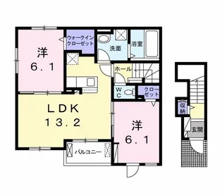 サンヒルズ高雄 北棟【2階】の間取り