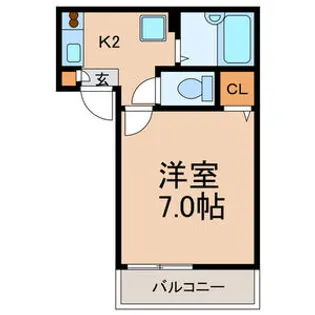 アパートメント須佐【3階】の間取り