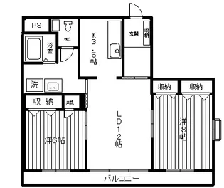 ラフィネ長府【3階】の間取り