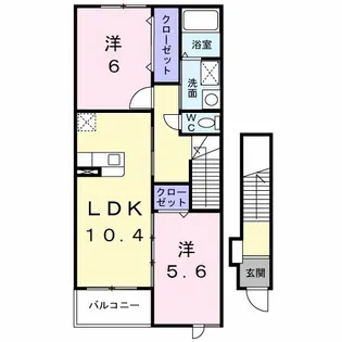 京都府福知山市石原3【アパート】の間取り