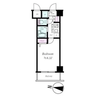 フェニックス椎名町【6階】の間取り