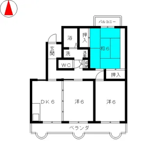 クリサンテA【1階】の間取り