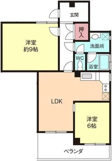 ヴィラ宇津木【5階】の間取り