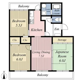 ロイヤルアメニティII【1階】の間取り