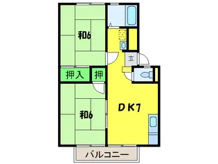 メゾン上野芝【2階】の間取り