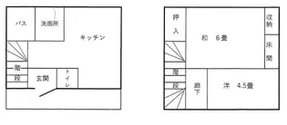 上町ハイツ【1階】の間取り