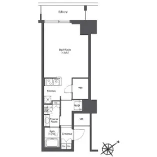 東京ポートシティ竹芝レジデンスタワー【15階】の間取り