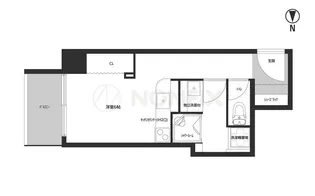 ニューライフ御堂筋本町【7階】の間取り