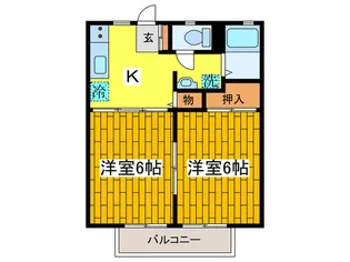 レジデンスMS【2階】の間取り