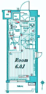 メイクスデザイン武蔵小杉アジールコート【5階】の間取り