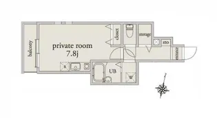 アーベインテラス桜台【1階】の間取り