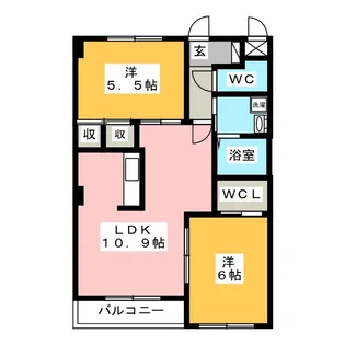 Gens・Soleil【3階】の間取り