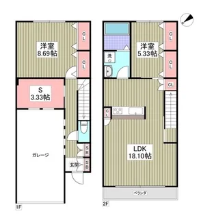 埼玉県鶴ヶ島市脚折町1【一戸建】の間取り