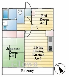 プレステージ新井【2階】の間取り