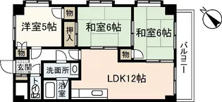 ビラバロンI【1階】の間取り