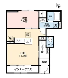 リーブルファイン相模原中央区中央【1階】の間取り