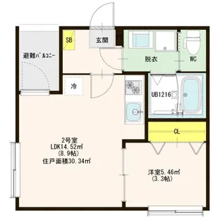 フォルビート【2階】の間取り