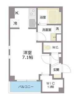 Patrimoine de A パトリモワーヌ ドゥ エー【4階】の間取り