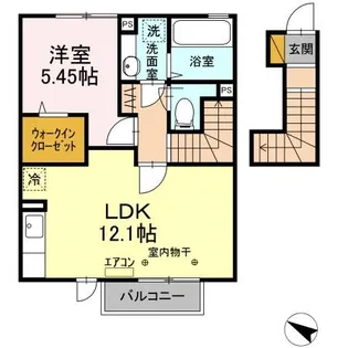 千葉県市原市五井東1【アパート】の間取り