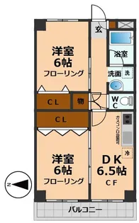 東京都杉並区下高井戸2【マンション】の間取り