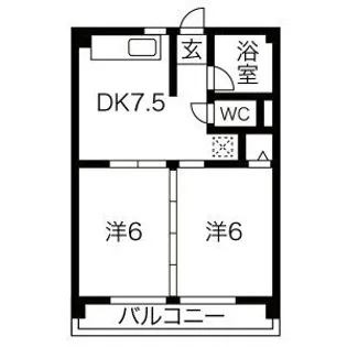 Court八家【1階】の間取り