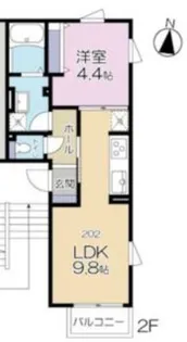 ルート清澄【2階】の間取り