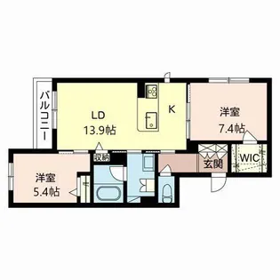 大阪府豊中市利倉西1【アパート】の間取り