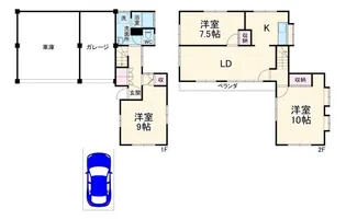 神奈川県横浜市港南区日野5【一戸建】の間取り