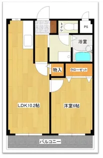 コーポ・アドバンス【2階】の間取り