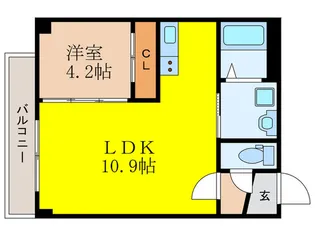 GARDENIA茨木【3階】の間取り
