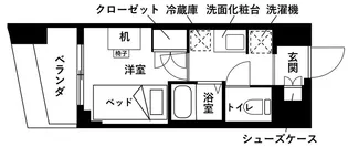 【食事付】レジディア仙台支倉【11階】の間取り