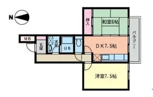 ハイネス今川【3階】の間取り