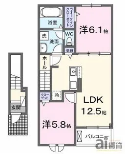 サンカルム学園【2階】の間取り