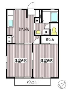 ドエル西生田【1階】の間取り
