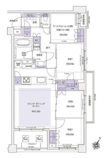 KDXレジデンス横濱紅葉坂【3階】の間取り